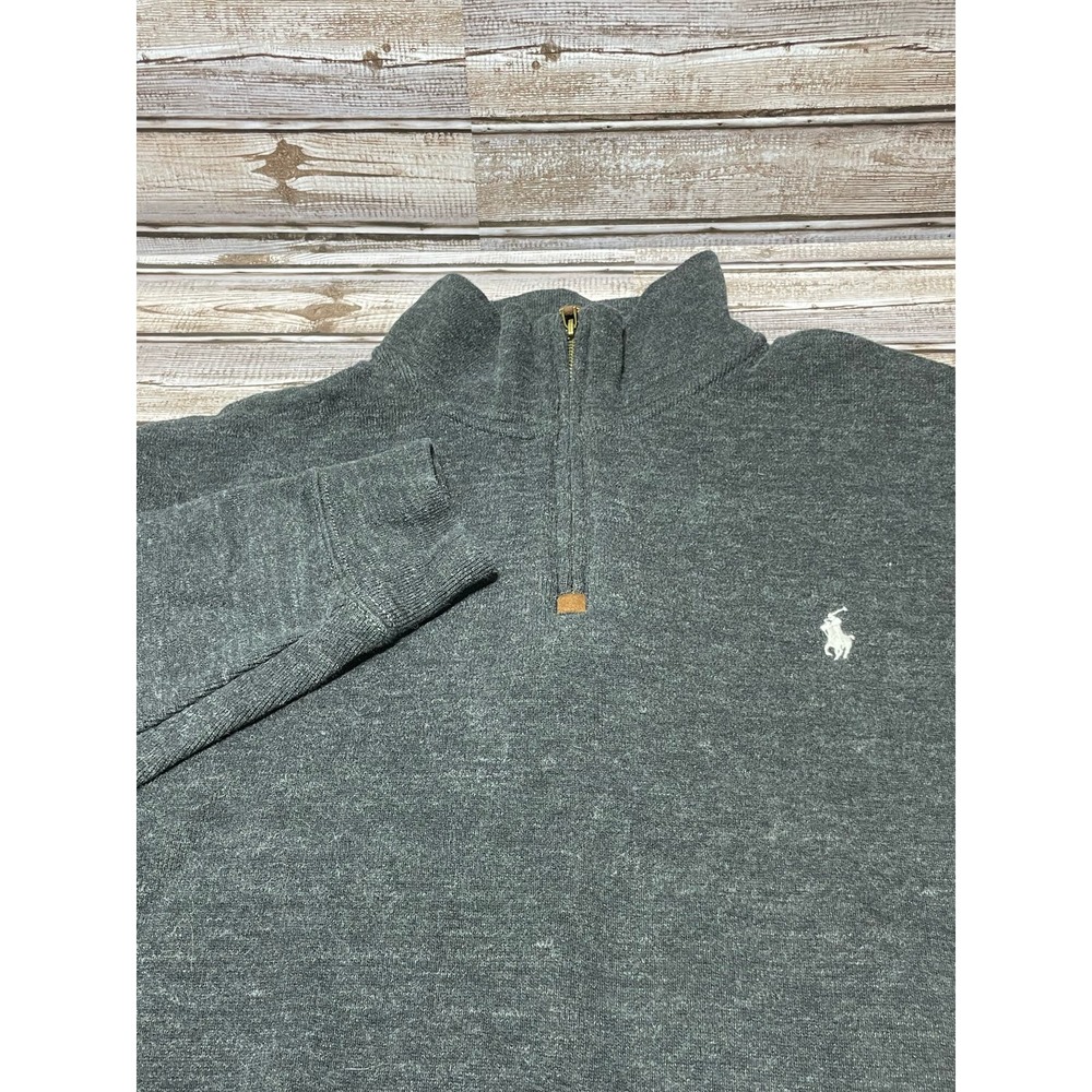 Polo Ralph Lauren‎ 1/4 Zip Pullover Very Soft Gray XL